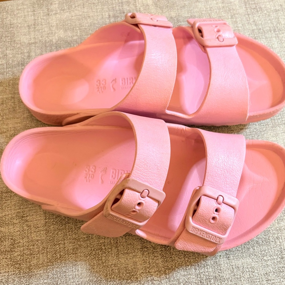 Birkenstock Pink Double-Strap EVA Sandals